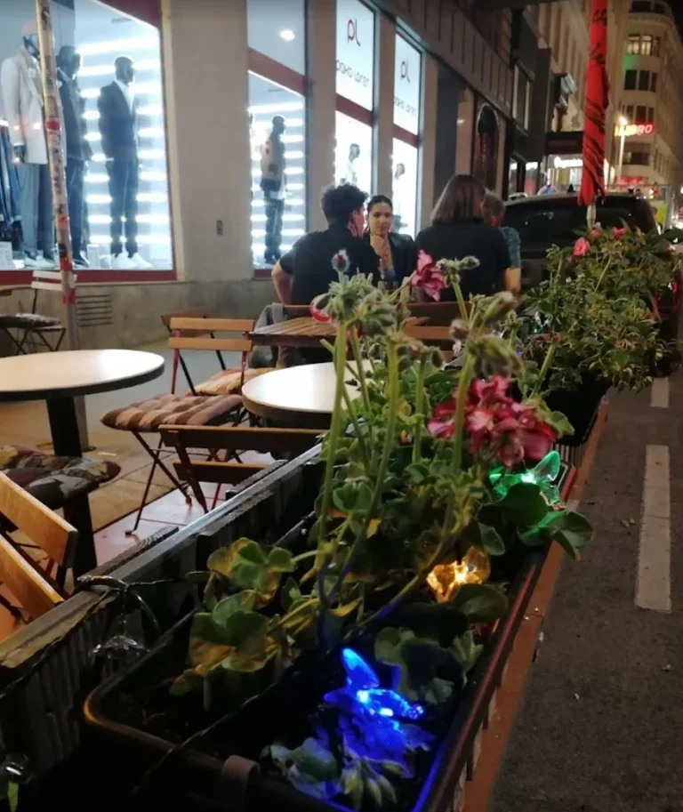 Garden terrace of the brasserie
