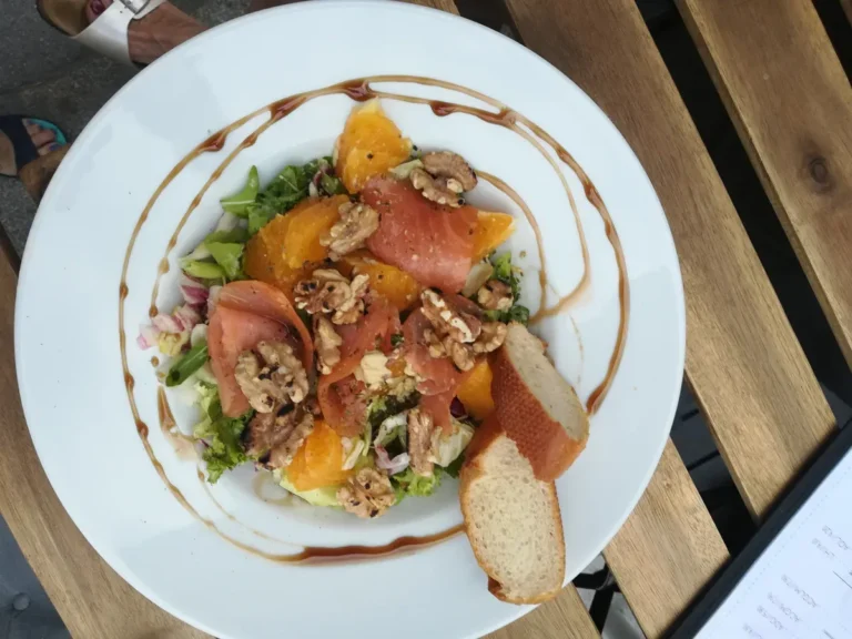 Salmon and orange salad