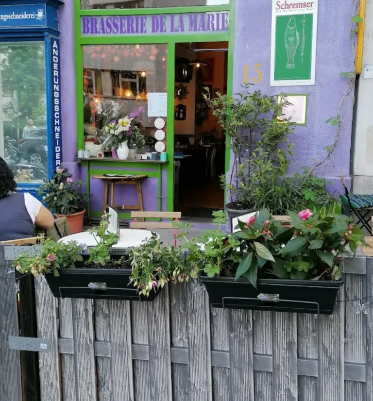 Entrance of Brasserie de la Marie