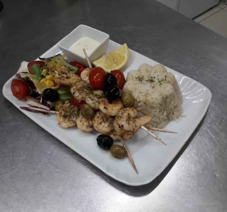Grilled prawns