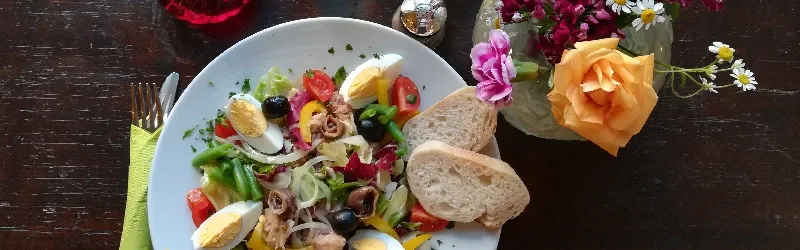 Salads at Brasserie de la Marie