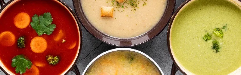Soups at Brasserie de la Marie